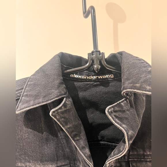Alexander Wang Black Denim Game Jacket - Picture 2 of 9